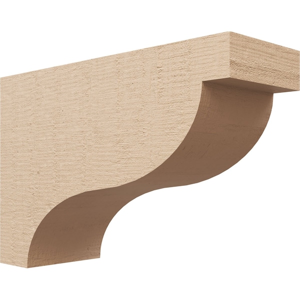 Ekena Millwork 6"W x 18"D x 12"H Classic Garner Rough Cedar Woodgrain TimberThane Corbel, Primed Tan CORUR06X18X12GARRCPR - main